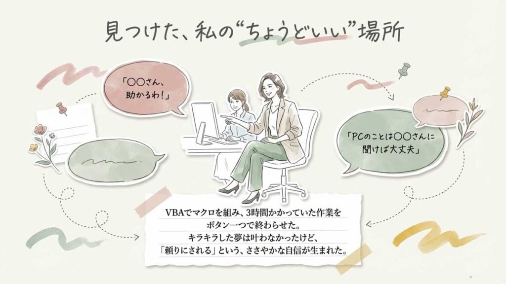 中小企業の事務職で活躍する40代女性IT担当
